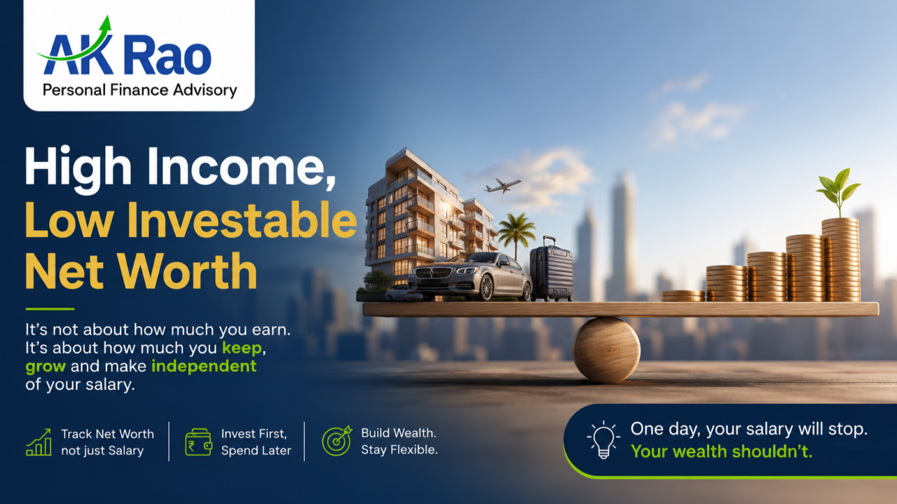High income, low investable net worth